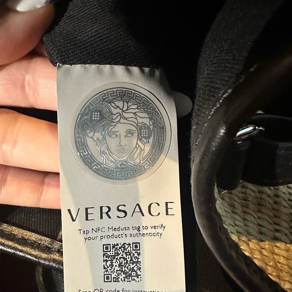 🌟SOLD🌟 NWT Versace Raffia Tote Bag - Picture 11 of 12